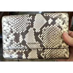 Kate Spade Spencer Faux Python Snakeskin Chain Wallet Crossbody Shoulder bag